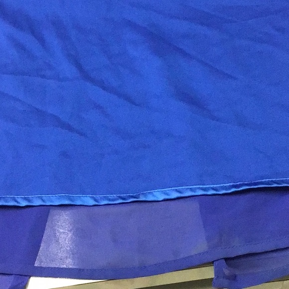 GREEK GODDESS STYLE ROYAL BLUE GOWN - Picture 16 of 16